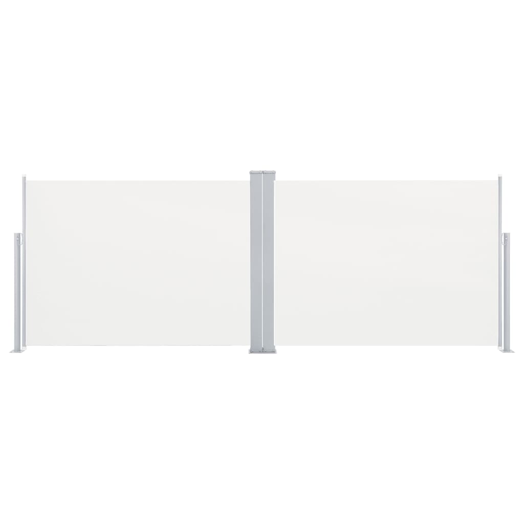 vidaXL Copertină laterală retractabilă, crem, 120 x 1000 cm vidaXL Copertină laterală retractabilă, crem, 120 x 1000 cm