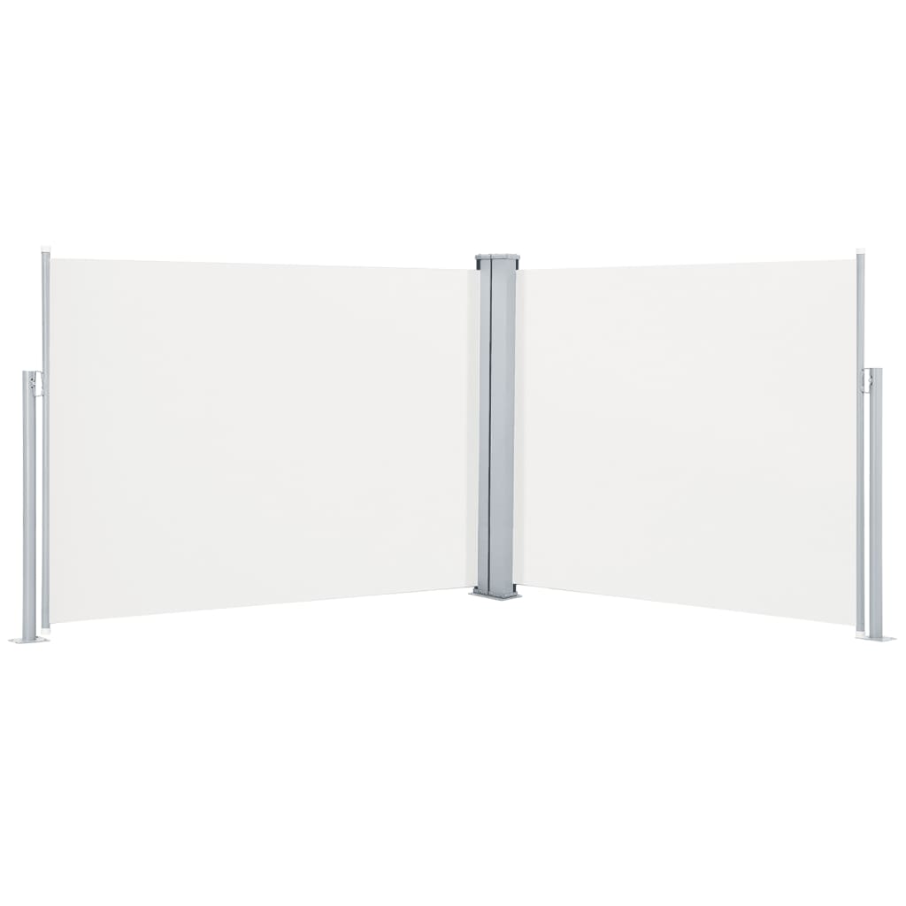 vidaXL Copertină laterală retractabilă, crem, 140 x 1000 cm vidaXL Copertină laterală retractabilă, crem, 140 x 1000 cm