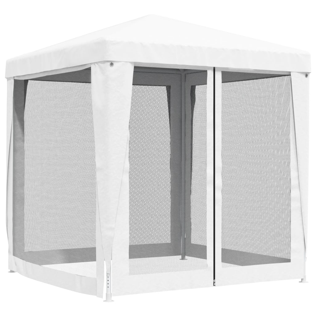 vidaXL Cort de petrecere cu 4 pereți din plasă, alb, 2 x 2 m vidaXL Cort de petrecere cu 4 pereți din plasă, alb, 2 x 2 m