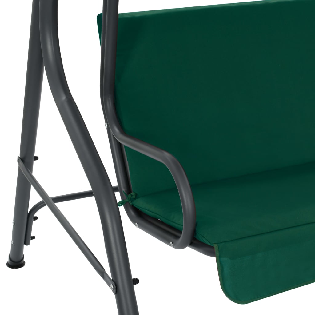 vidaXL Balansoar de grădină, verde, 170x110x153 cm, material textil vidaXL Balansoar de grădină, verde, 170x110x153 cm, material textil