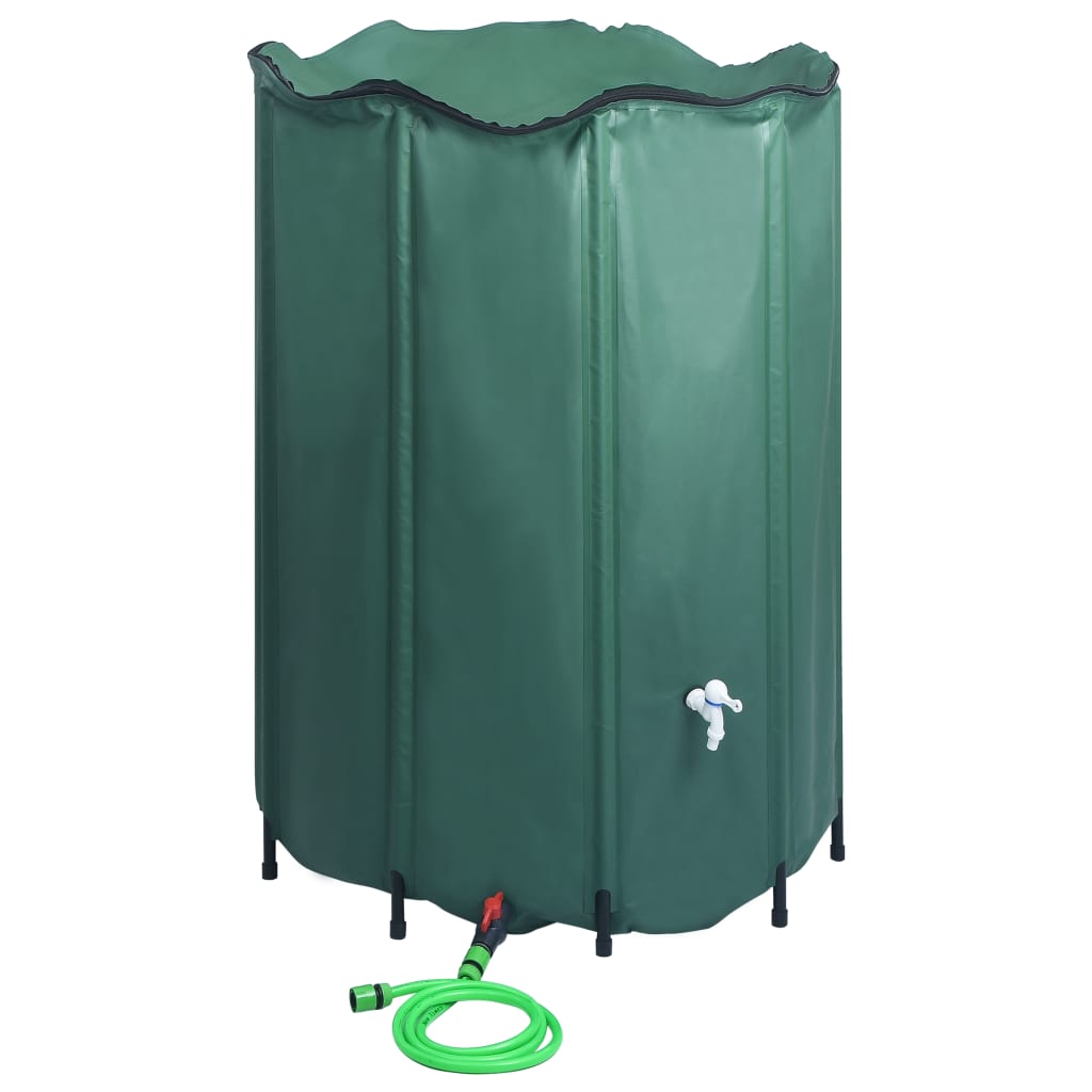 vidaXL Rezervor de apă de ploaie pliabil cu cep, 1350 L vidaXL Rezervor de apă de ploaie pliabil cu cep, 1350 L