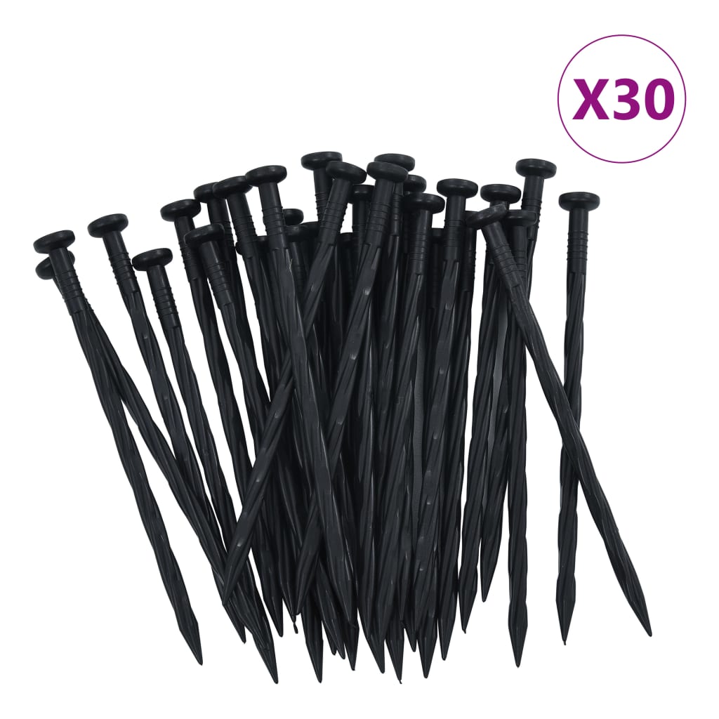 vidaXL Bordură de gazon flexibilă cu 30 țăruși, 10 m, 5 cm vidaXL Bordură de gazon flexibilă cu 30 țăruși, 10 m, 5 cm