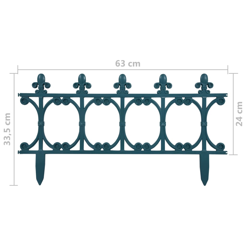 vidaXL Borduri de gazon, 16 buc., verde, 10 m, PP vidaXL Borduri de gazon, 16 buc., verde, 10 m, PP