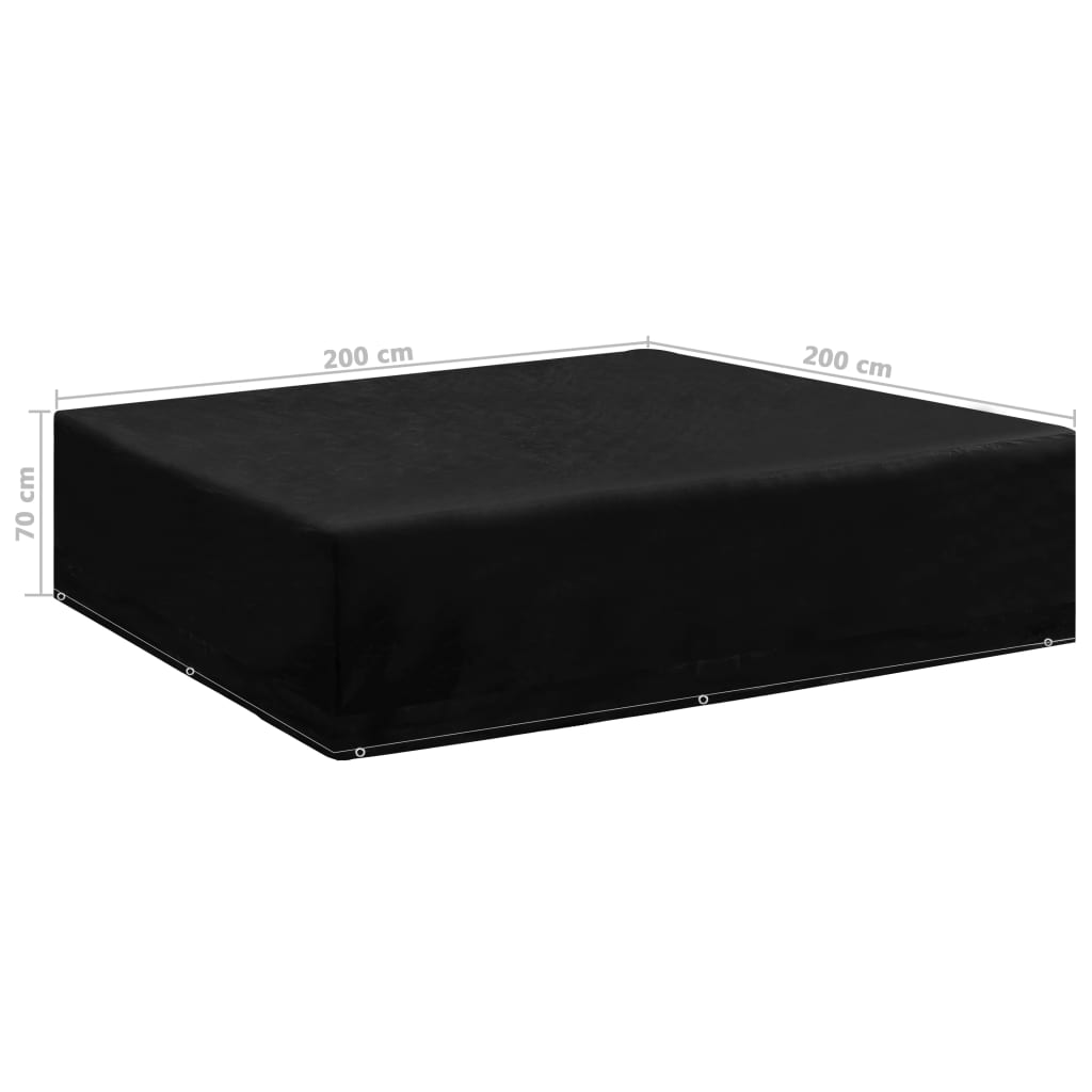 vidaXL Husă mobilier de grădină, 8 ocheți, 200 x 200 x 70 cm vidaXL Husă mobilier de grădină, 8 ocheți, 200 x 200 x 70 cm