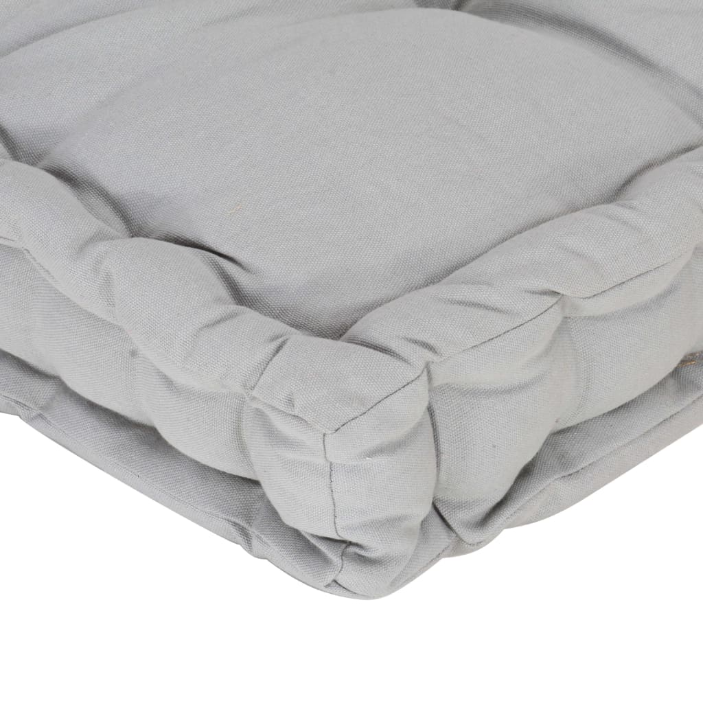 vidaXL Pernă podea canapea din paleți, gri, 120 x 40 x 7 cm, bumbac vidaXL Pernă podea canapea din paleți, gri, 120 x 40 x 7 cm, bumbac