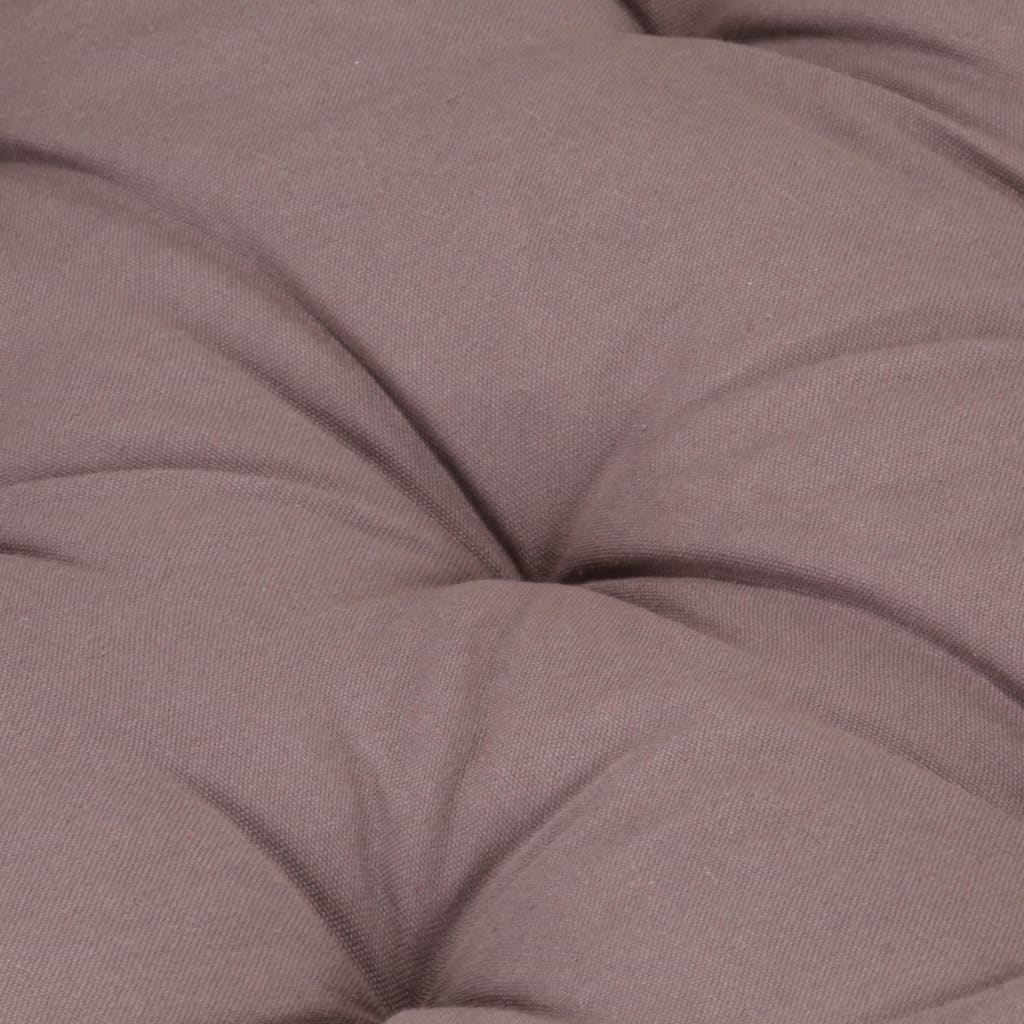 vidaXL Pernă podea canapea din paleți, gri taupe, 120x40x7 cm, bumbac vidaXL Pernă podea canapea din paleți, gri taupe, 120x40x7 cm, bumbac