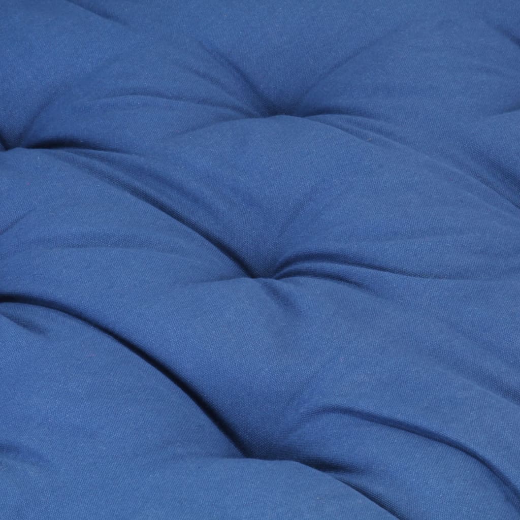 vidaXL Pernă podea canapea din paleți, bleu, 120 x 80 x 10 cm, bumbac vidaXL Pernă podea canapea din paleți, bleu, 120 x 80 x 10 cm, bumbac