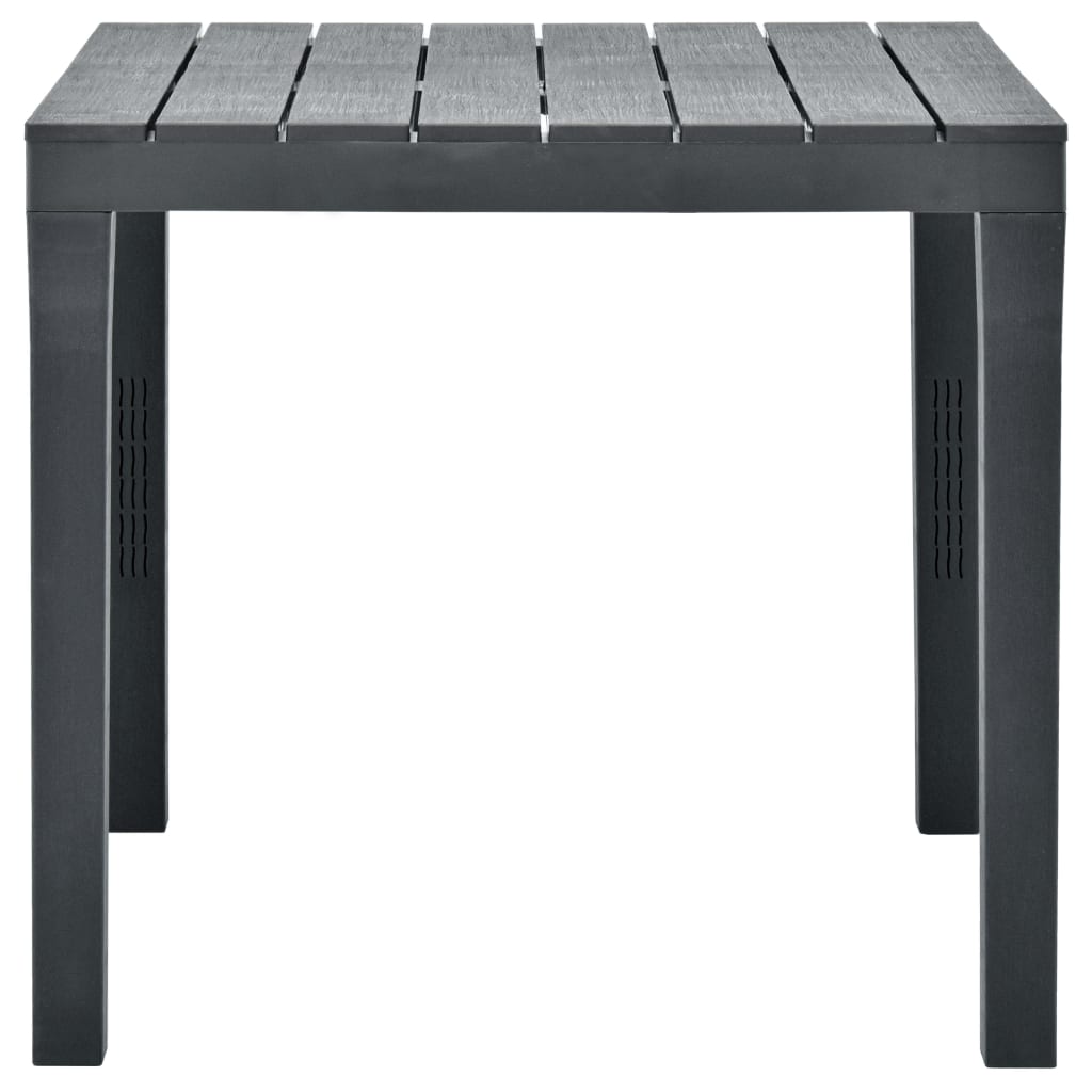 vidaXL Masă de grădină, antracit, 78 x 78 x 72 cm, plastic vidaXL Masă de grădină, antracit, 78 x 78 x 72 cm, plastic
