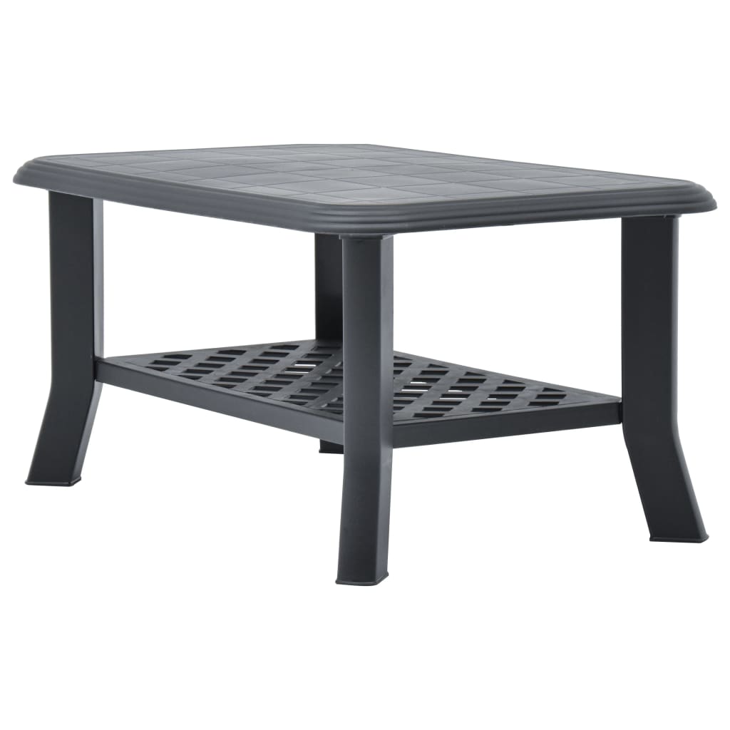 vidaXL Măsuță de cafea, antracit, 90 x 60 x 46 cm, plastic vidaXL Măsuță de cafea, antracit, 90 x 60 x 46 cm, plastic