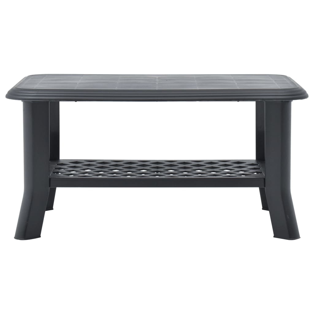 vidaXL Măsuță de cafea, antracit, 90 x 60 x 46 cm, plastic vidaXL Măsuță de cafea, antracit, 90 x 60 x 46 cm, plastic