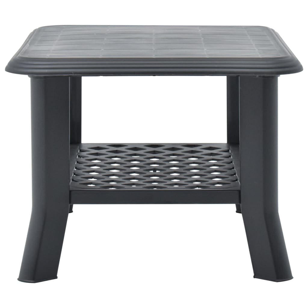 vidaXL Măsuță de cafea, antracit, 90 x 60 x 46 cm, plastic vidaXL Măsuță de cafea, antracit, 90 x 60 x 46 cm, plastic