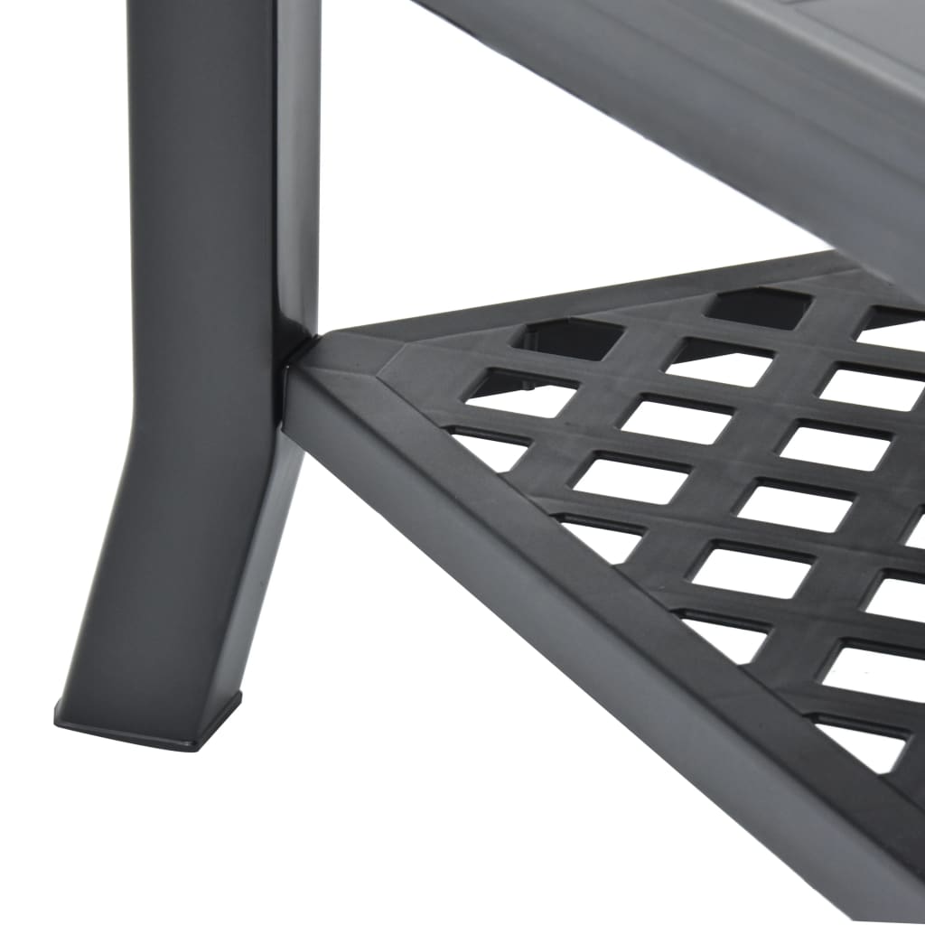 vidaXL Măsuță de cafea, antracit, 90 x 60 x 46 cm, plastic vidaXL Măsuță de cafea, antracit, 90 x 60 x 46 cm, plastic