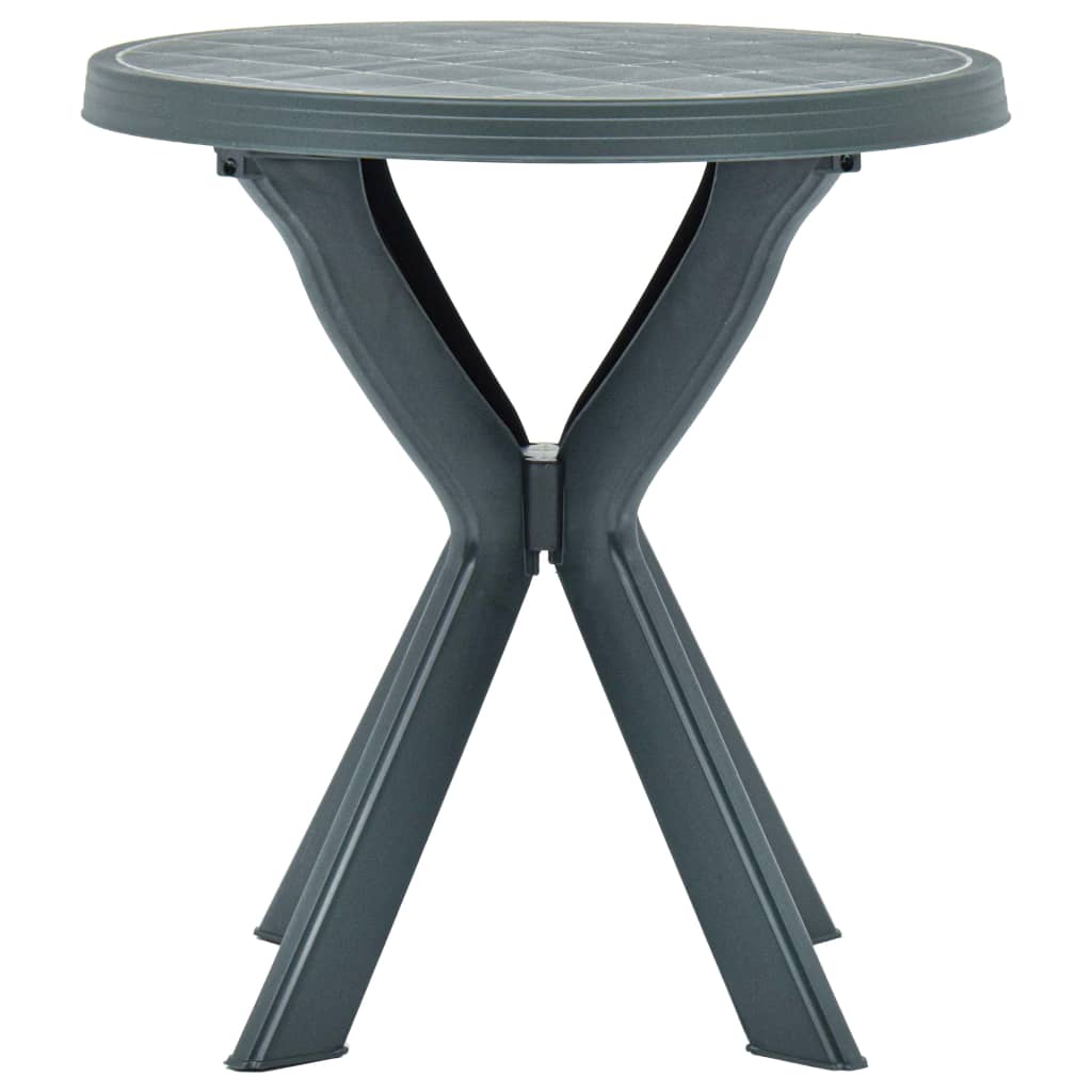 vidaXL Masă de bistro, verde, Ø70 cm, plastic vidaXL Masă de bistro, verde, Ø70 cm, plastic