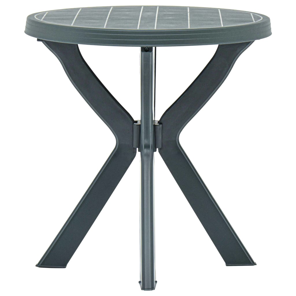 vidaXL Masă de bistro, verde, Ø70 cm, plastic vidaXL Masă de bistro, verde, Ø70 cm, plastic