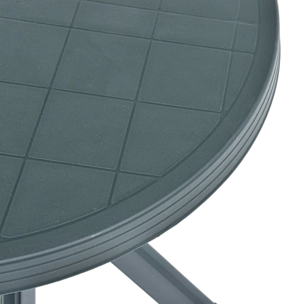 vidaXL Masă de bistro, verde, Ø70 cm, plastic vidaXL Masă de bistro, verde, Ø70 cm, plastic