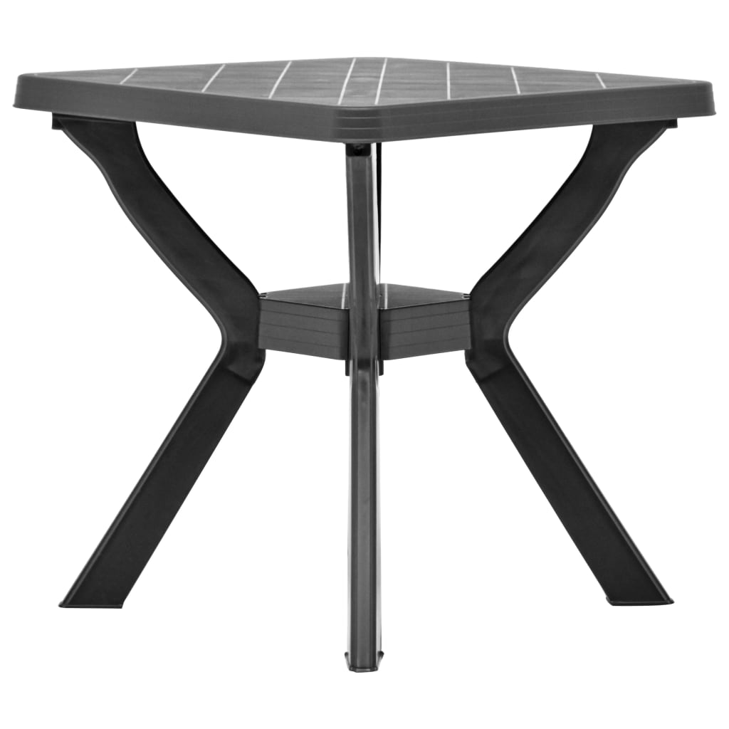 vidaXL Masă de bistro, antracit, 70 x 70 x 72 cm, plastic
