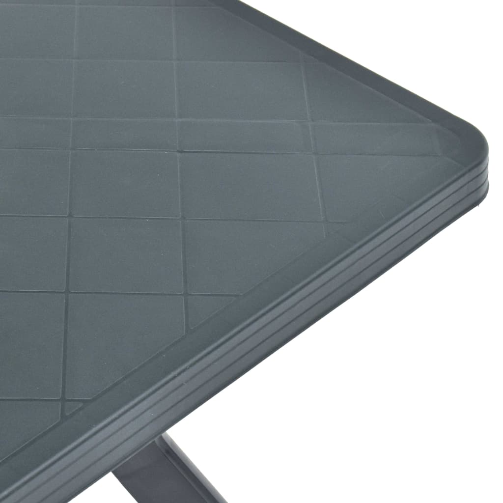 vidaXL Masă de bistro, antracit, 70 x 70 x 72 cm, plastic