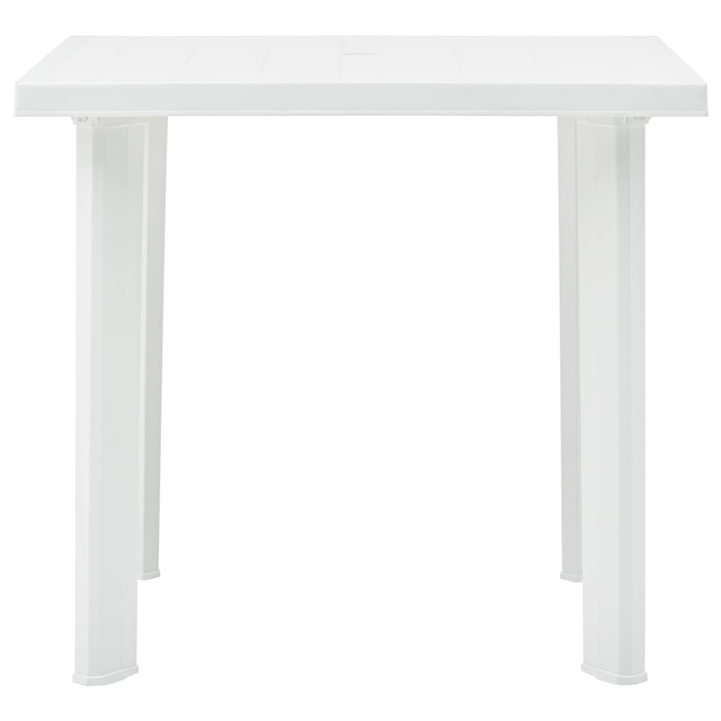vidaXL Masă de grădină, alb, 80 x 75 x 72 cm, plastic vidaXL Masă de grădină, alb, 80 x 75 x 72 cm, plastic