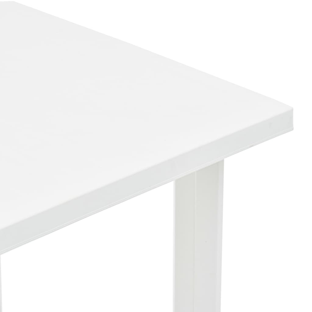 vidaXL Masă de grădină, alb, 80 x 75 x 72 cm, plastic vidaXL Masă de grădină, alb, 80 x 75 x 72 cm, plastic