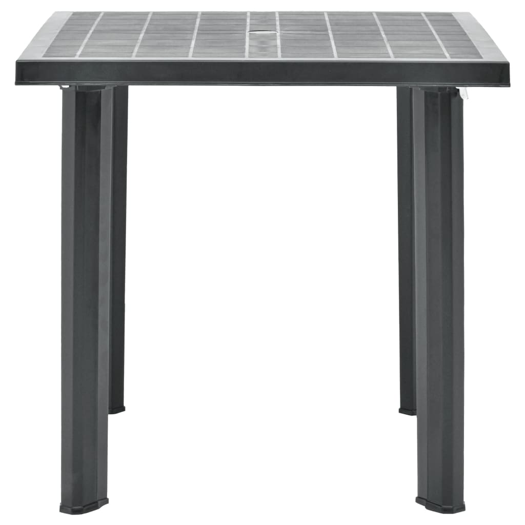 vidaXL Masă de grădină, antracit, 80 x 75 x 72 cm, plastic vidaXL Masă de grădină, antracit, 80 x 75 x 72 cm, plastic