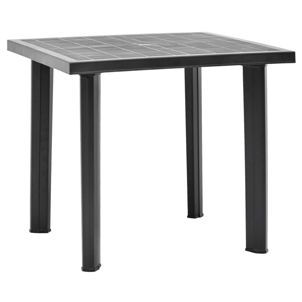 vidaXL Masă de grădină, antracit, 80 x 75 x 72 cm, plastic vidaXL Masă de grădină, antracit, 80 x 75 x 72 cm, plastic