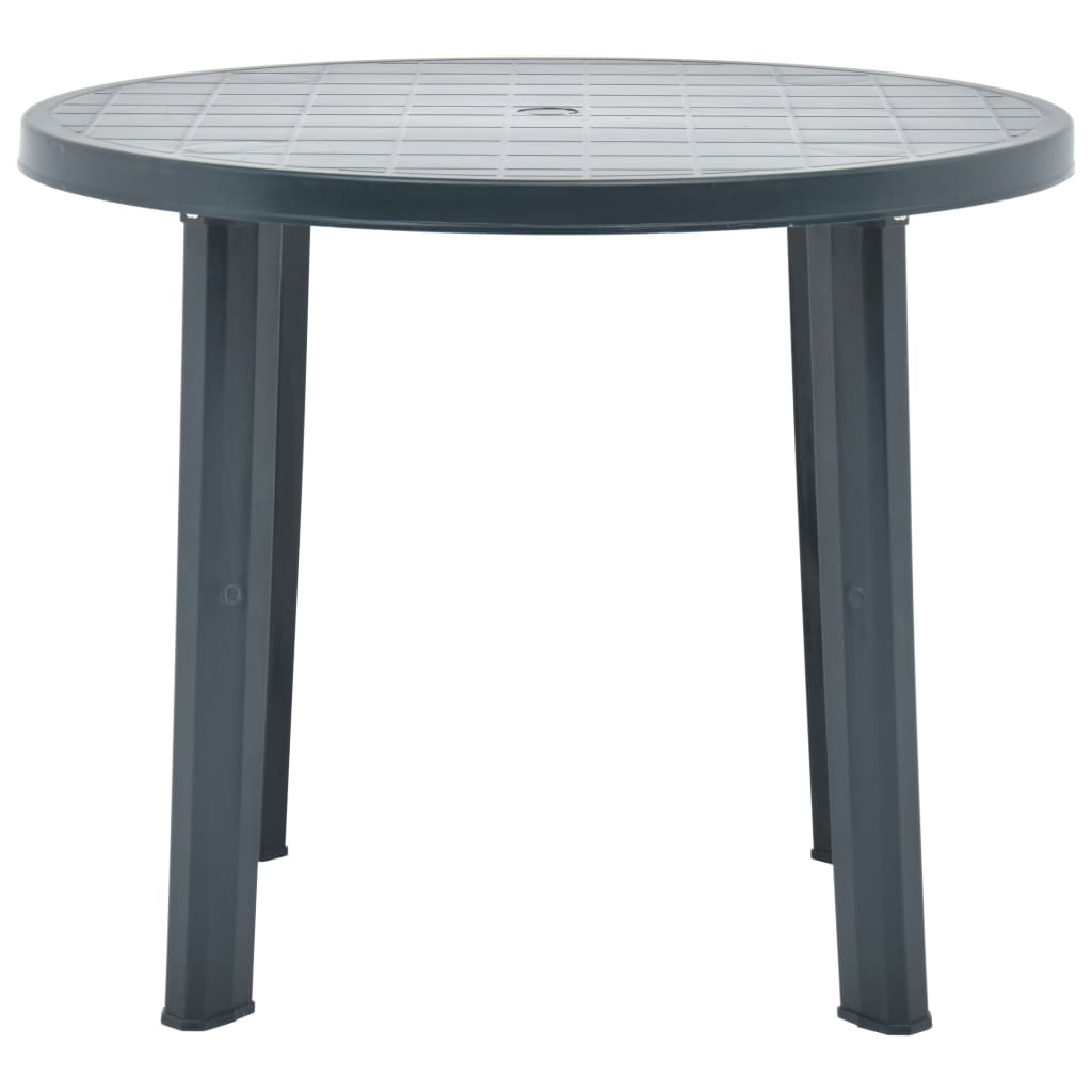 vidaXL Masă de grădină, verde, 89 cm, plastic vidaXL Masă de grădină, verde, 89 cm, plastic