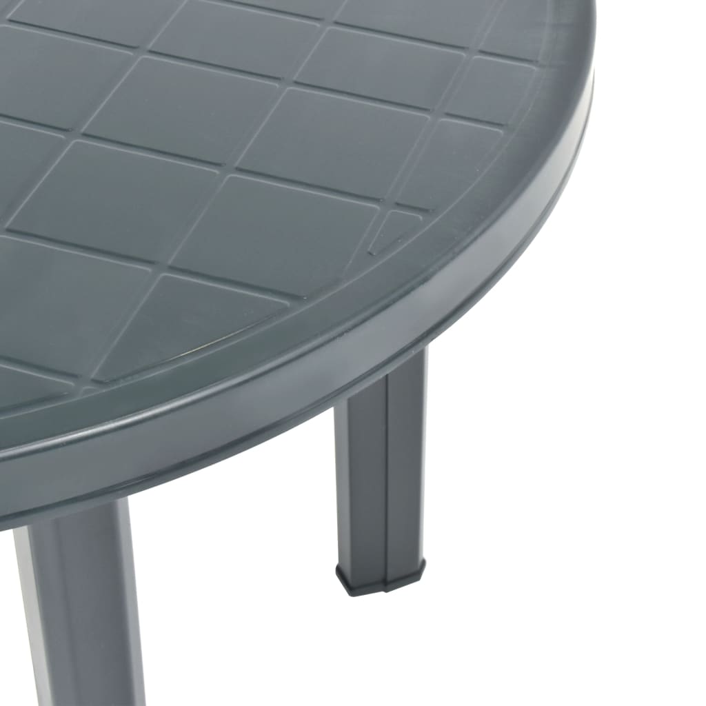 vidaXL Masă de grădină, verde, 89 cm, plastic vidaXL Masă de grădină, verde, 89 cm, plastic