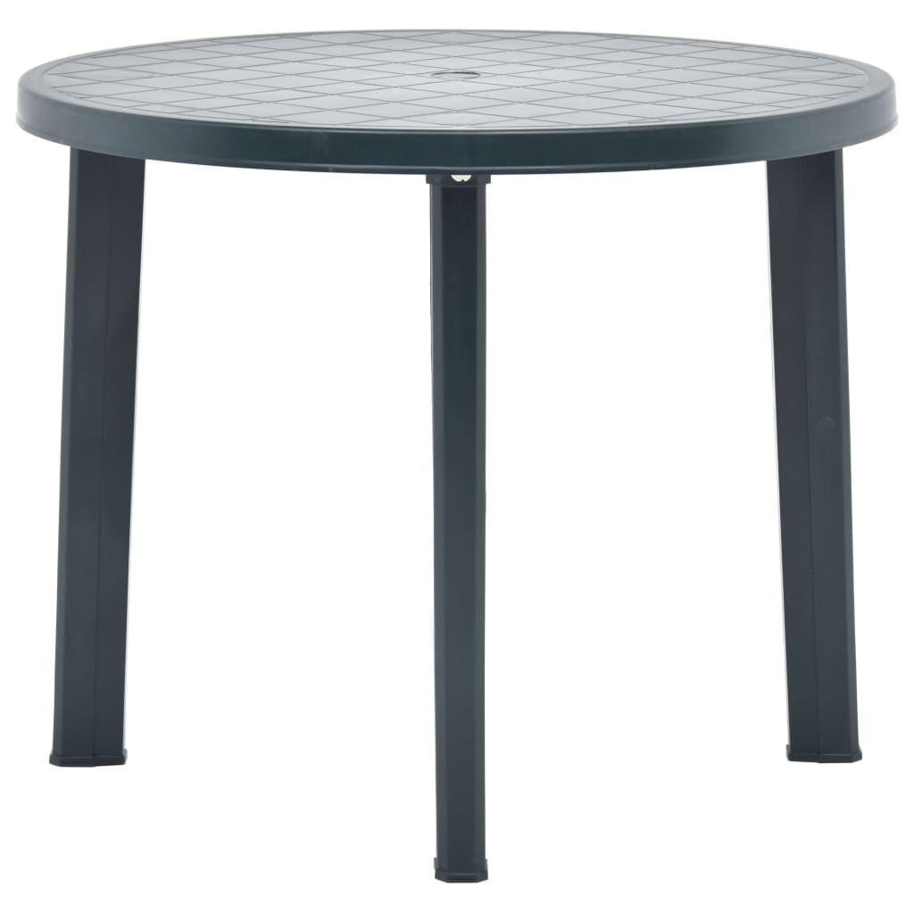 vidaXL Masă de grădină, verde, 89 cm, plastic vidaXL Masă de grădină, verde, 89 cm, plastic
