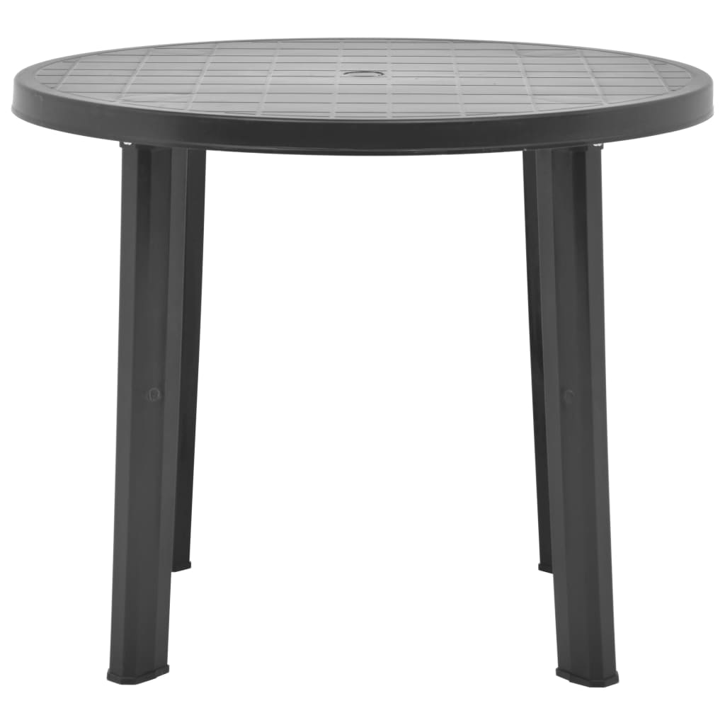 vidaXL Masă de grădină, antracit, 89 cm, plastic vidaXL Masă de grădină, antracit, 89 cm, plastic