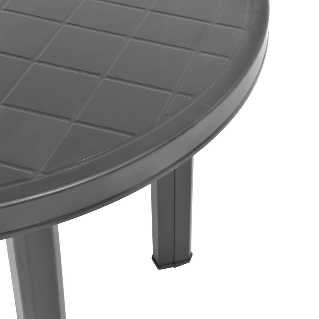 vidaXL Masă de grădină, antracit, 89 cm, plastic vidaXL Masă de grădină, antracit, 89 cm, plastic