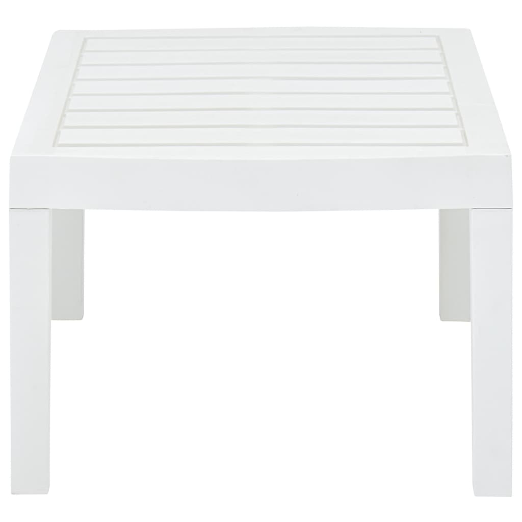 vidaXL Masă de grădină, alb, 78 x 55 x 38 cm, plastic vidaXL Masă de grădină, alb, 78 x 55 x 38 cm, plastic