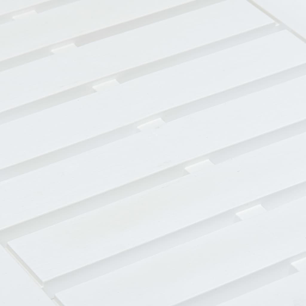 vidaXL Masă de grădină, alb, 78 x 55 x 38 cm, plastic vidaXL Masă de grădină, alb, 78 x 55 x 38 cm, plastic