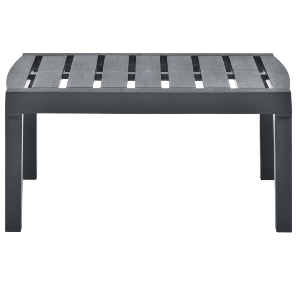 vidaXL Masă de grădină, antracit, 78 x 55 x 38 cm, plastic vidaXL Masă de grădină, antracit, 78 x 55 x 38 cm, plastic