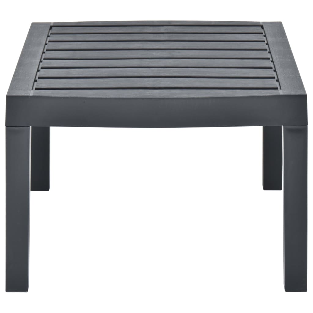 vidaXL Masă de grădină, antracit, 78 x 55 x 38 cm, plastic vidaXL Masă de grădină, antracit, 78 x 55 x 38 cm, plastic