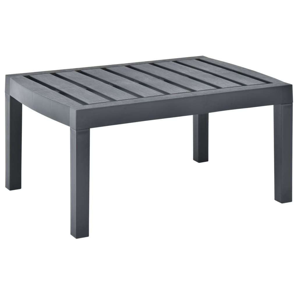 vidaXL Masă de grădină, antracit, 78 x 55 x 38 cm, plastic vidaXL Masă de grădină, antracit, 78 x 55 x 38 cm, plastic