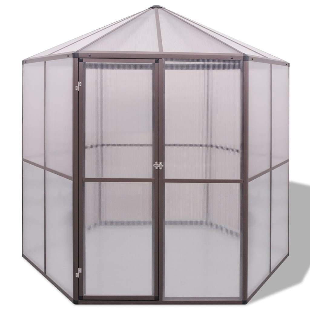 vidaXL Seră, 240x211x232 cm, aluminiu vidaXL Seră, 240x211x232 cm, aluminiu