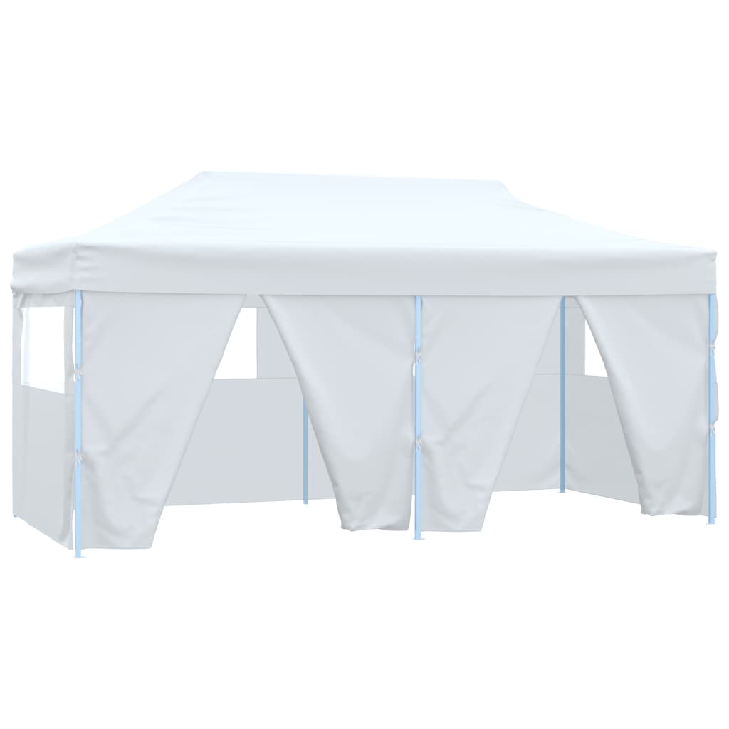 vidaXL Cort de petrecere pliabil cu 4 pereți, alb, 3 x 6 m, oțel vidaXL Cort de petrecere pliabil cu 4 pereți, alb, 3 x 6 m, oțel