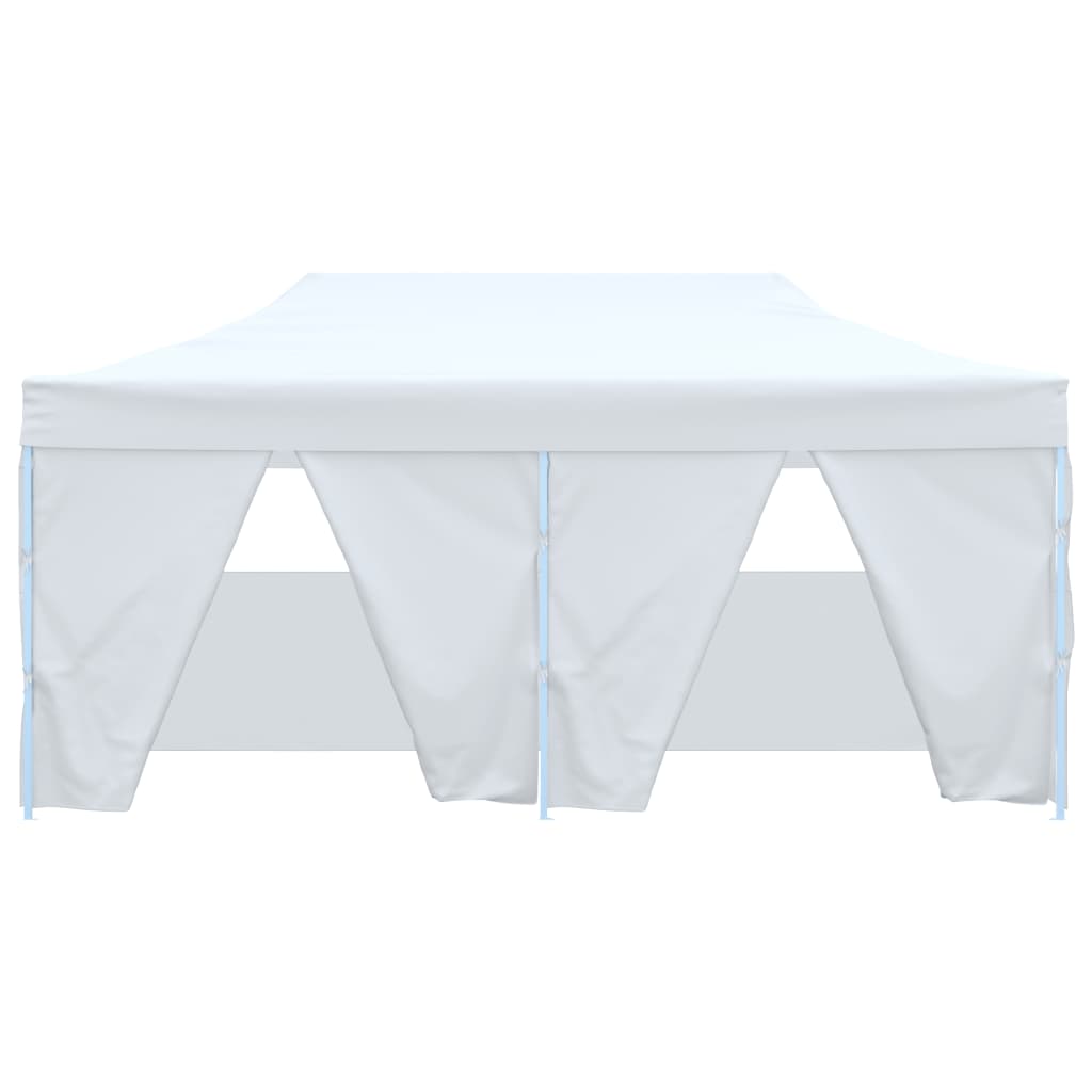 vidaXL Cort de petrecere pliabil cu 4 pereți, alb, 3 x 6 m, oțel vidaXL Cort de petrecere pliabil cu 4 pereți, alb, 3 x 6 m, oțel