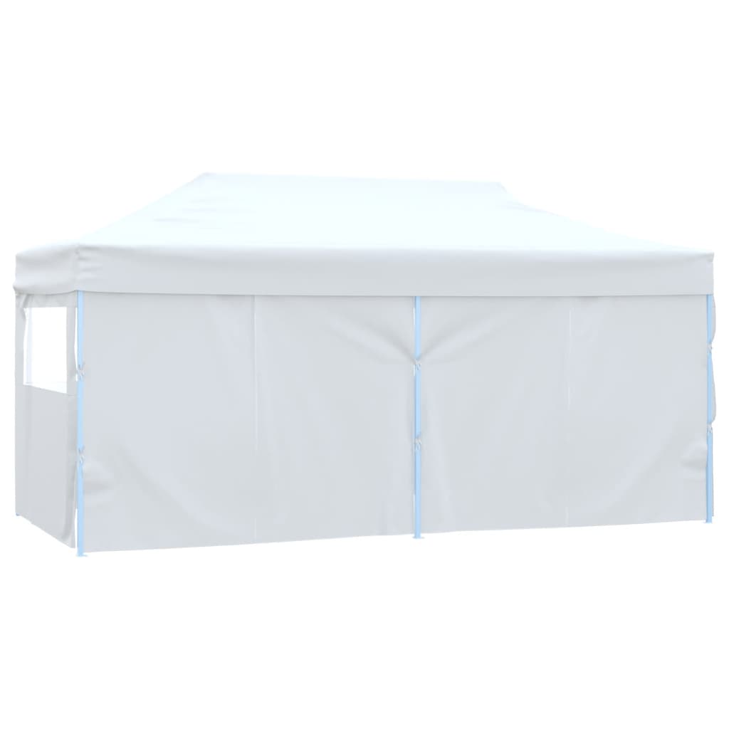 vidaXL Cort de petrecere pliabil cu 4 pereți, alb, 3 x 6 m, oțel vidaXL Cort de petrecere pliabil cu 4 pereți, alb, 3 x 6 m, oțel