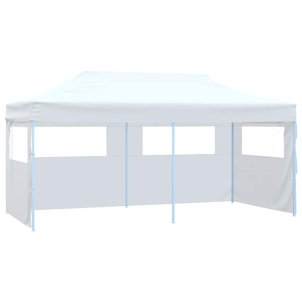 vidaXL Cort de petrecere pliabil cu 4 pereți, alb, 3 x 6 m, oțel vidaXL Cort de petrecere pliabil cu 4 pereți, alb, 3 x 6 m, oțel