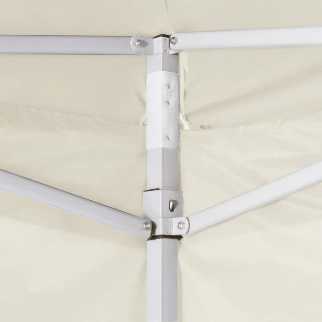 vidaXL Cort de petrecere pliabil cu 2 pereți, crem, 2 x 2 m, oțel vidaXL Cort de petrecere pliabil cu 2 pereți, crem, 2 x 2 m, oțel