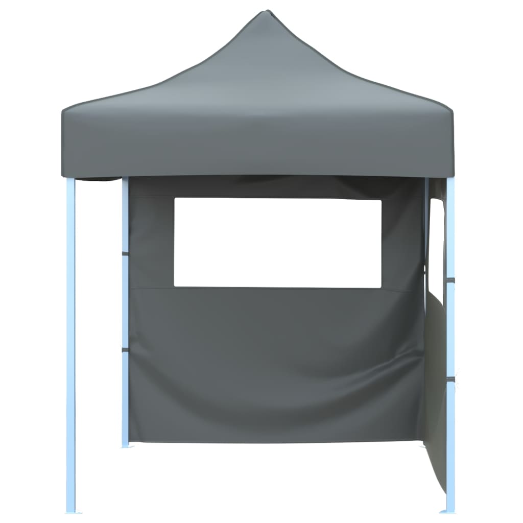 vidaXL Cort de petrecere pliabil cu 2 pereți, antracit, 2 x 2 m, oțel vidaXL Cort de petrecere pliabil cu 2 pereți, antracit, 2 x 2 m, oțel