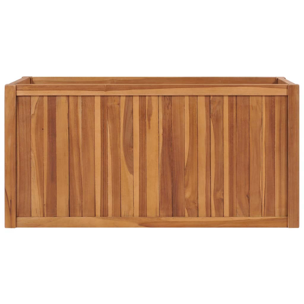 vidaXL Strat înălțat, 100 x 50 x 50 cm, lemn masiv de tec vidaXL Strat înălțat, 100 x 50 x 50 cm, lemn masiv de tec