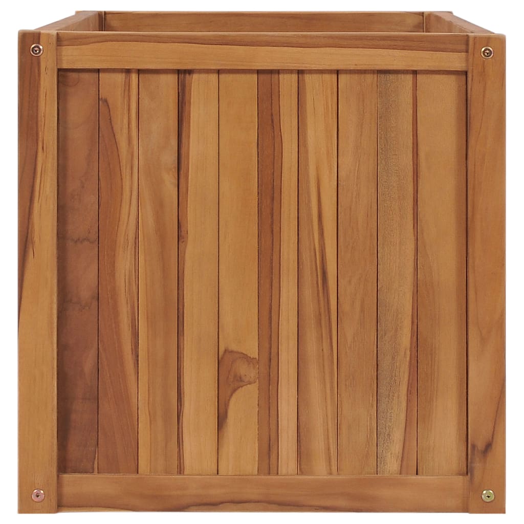 vidaXL Strat înălțat, 100 x 50 x 50 cm, lemn masiv de tec vidaXL Strat înălțat, 100 x 50 x 50 cm, lemn masiv de tec
