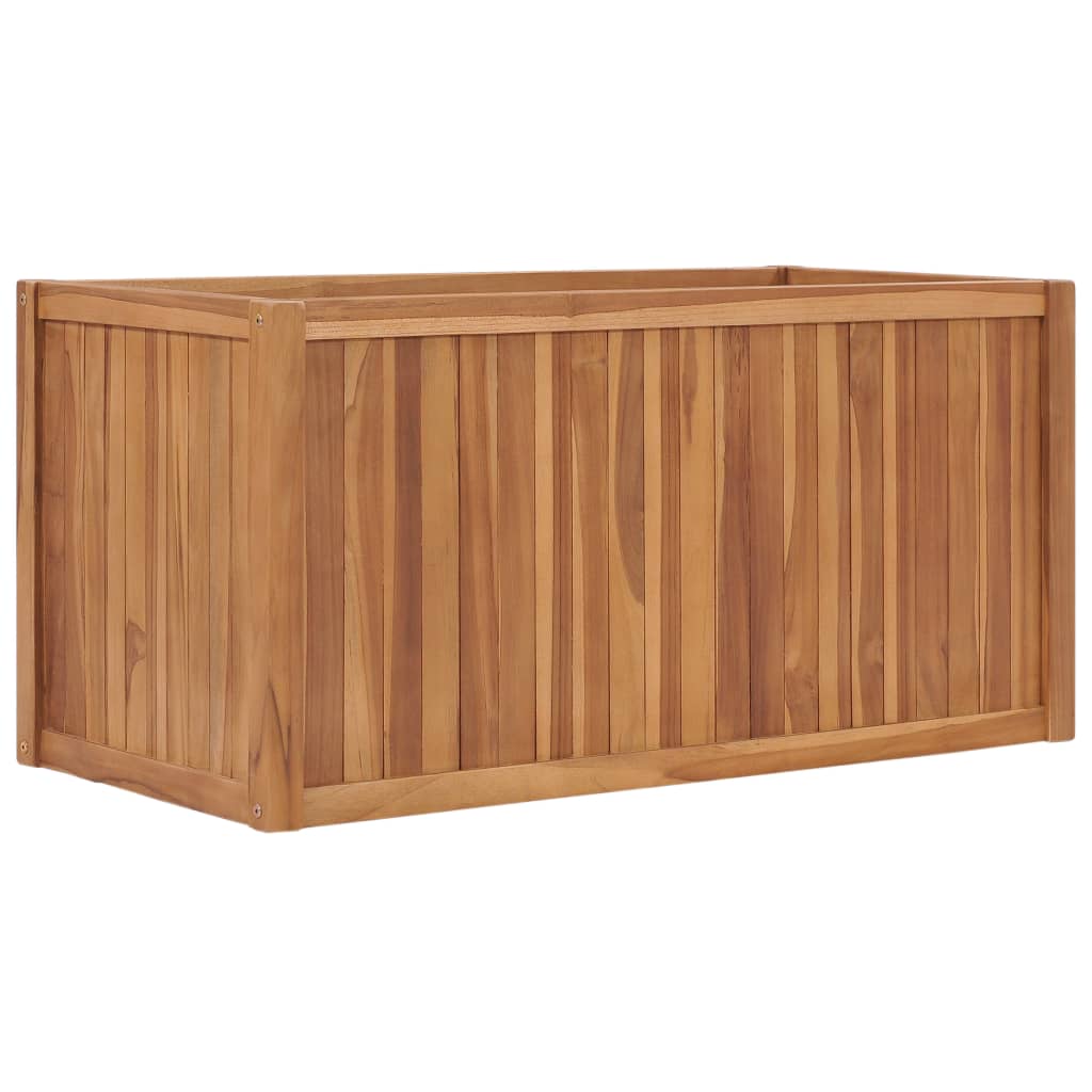 vidaXL Strat înălțat, 100 x 50 x 50 cm, lemn masiv de tec vidaXL Strat înălțat, 100 x 50 x 50 cm, lemn masiv de tec