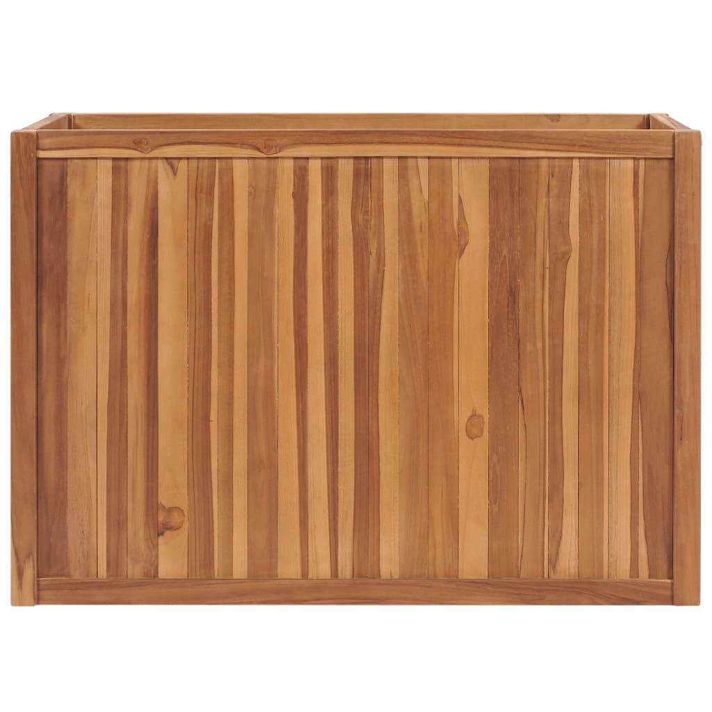 vidaXL Strat înălțat, 100 x 50 x 70 cm, lemn masiv de tec vidaXL Strat înălțat, 100 x 50 x 70 cm, lemn masiv de tec