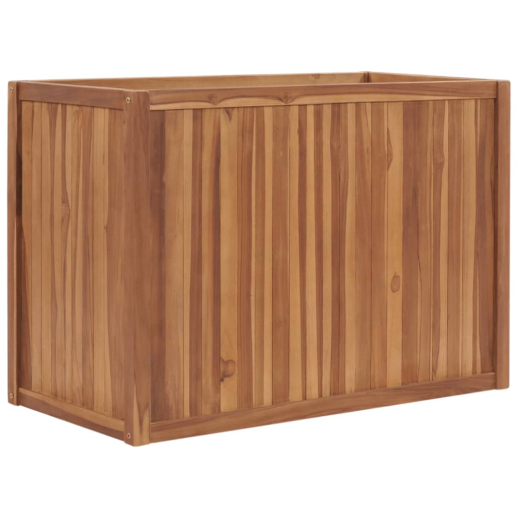 vidaXL Strat înălțat, 100 x 50 x 70 cm, lemn masiv de tec vidaXL Strat înălțat, 100 x 50 x 70 cm, lemn masiv de tec
