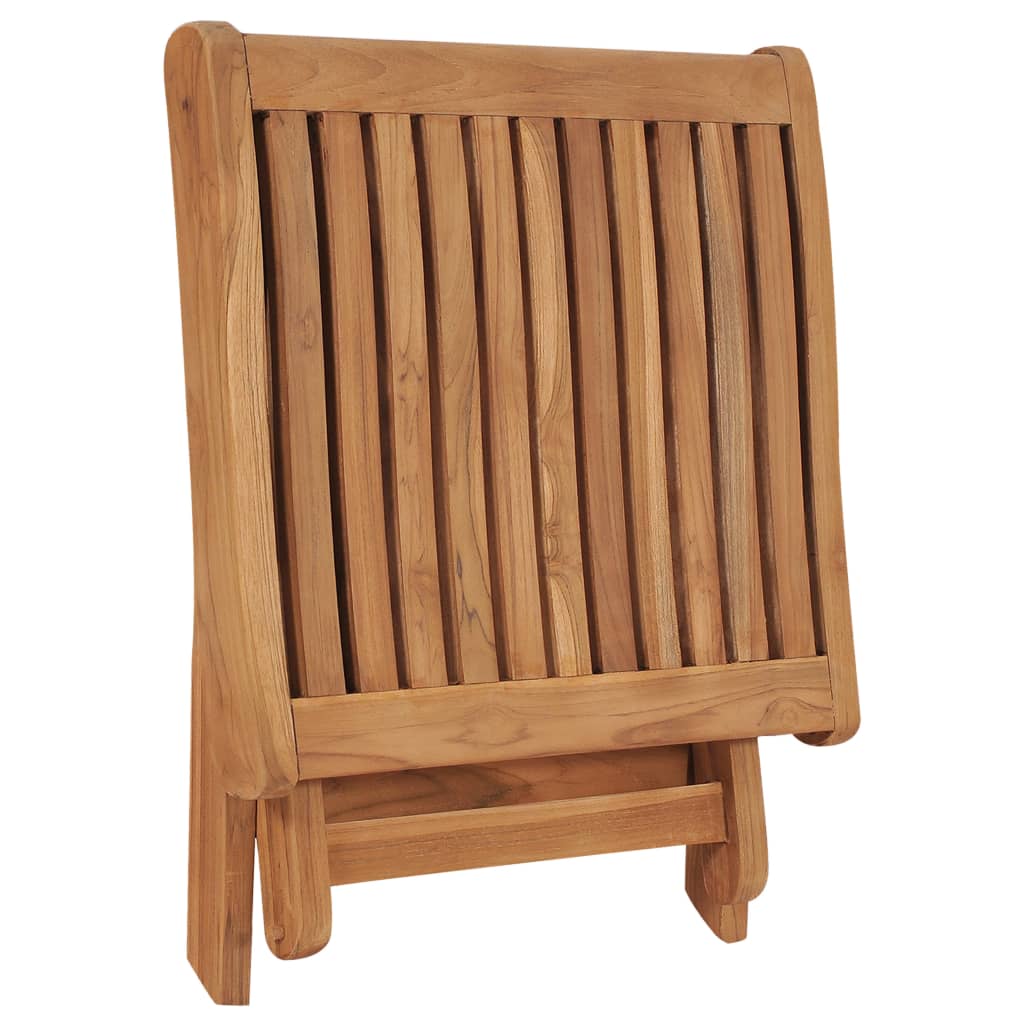 vidaXL Taburet pliabil, 46,5 x 49 x 41,5 cm, lemn masiv de tec vidaXL Taburet pliabil, 46,5 x 49 x 41,5 cm, lemn masiv de tec