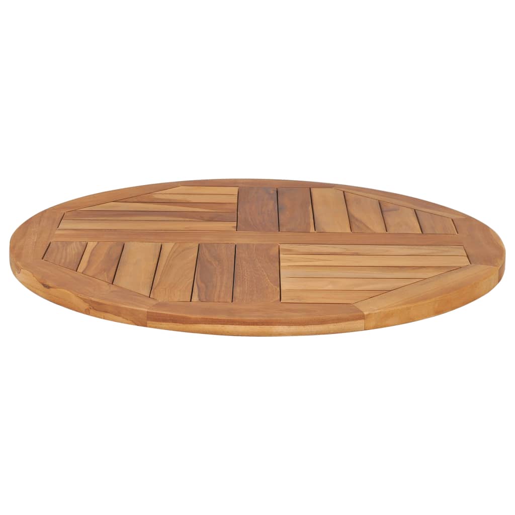 vidaXL Blat de masă rotund, 70 cm, lemn masiv de tec, 2,5 cm vidaXL Blat de masă rotund, 70 cm, lemn masiv de tec, 2,5 cm