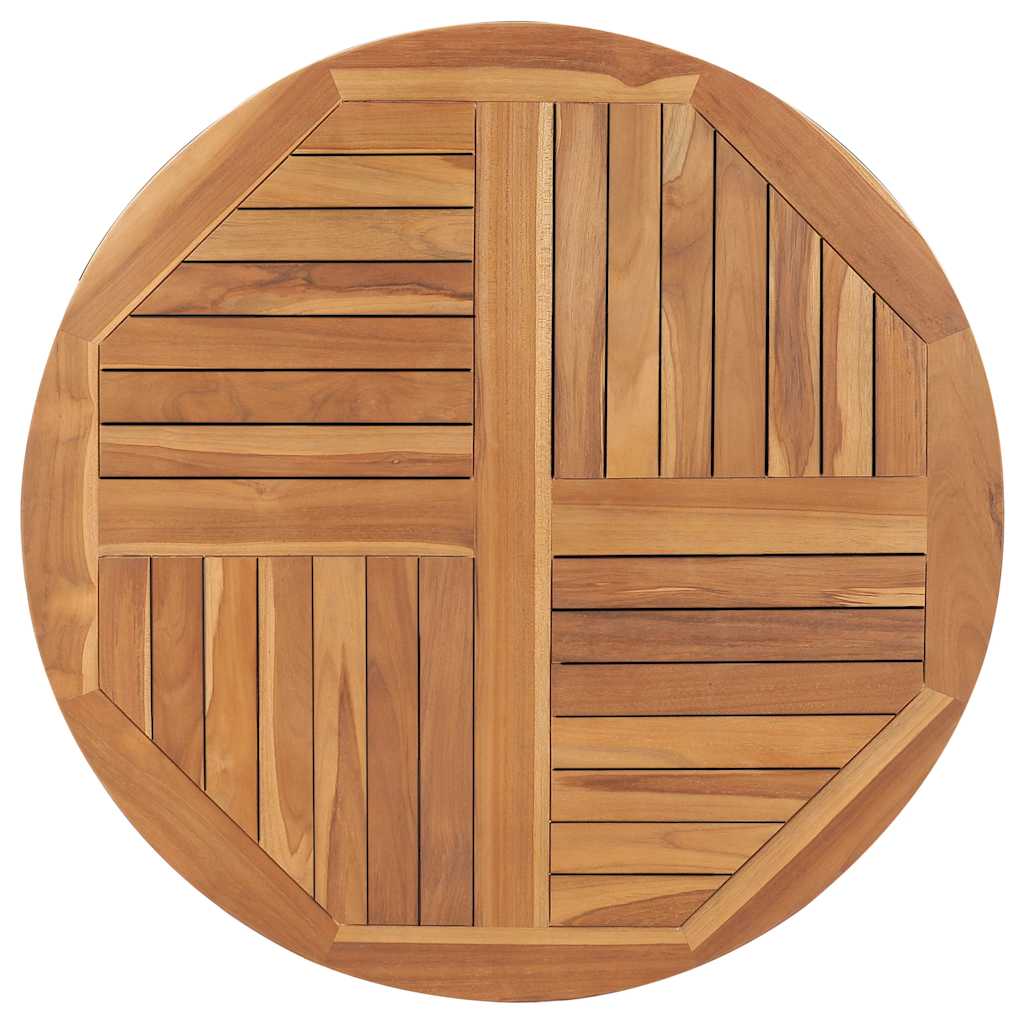 vidaXL Blat de masă rotund, 90 cm, lemn masiv de tec, 2,5 cm vidaXL Blat de masă rotund, 90 cm, lemn masiv de tec, 2,5 cm